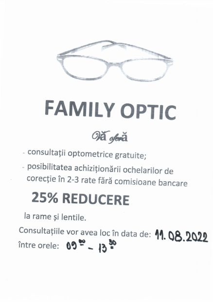 Consultatii optometrice gratuite